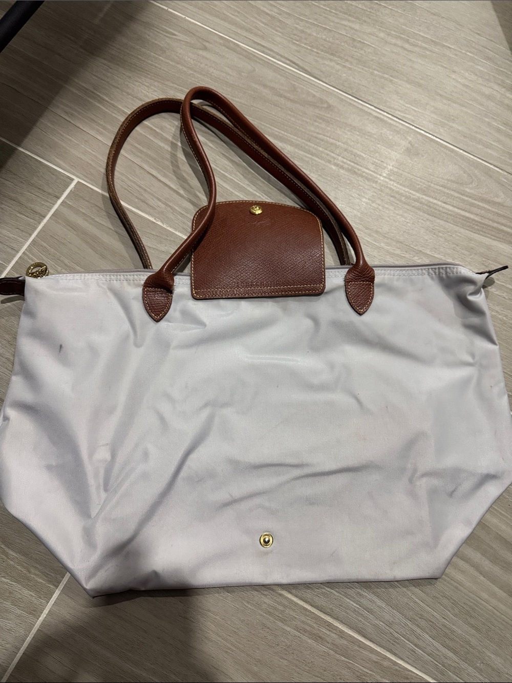 Longchamp gray Tote Bag